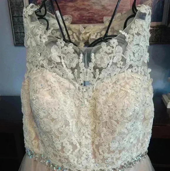 Elizabeth K by gls sleeveless Sequined Prom dress size XXL - Picture 3 of 16